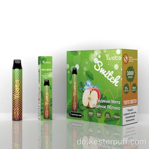 Yuoto Switch Disposable Vape 3000 Puffs Dual -Aromen